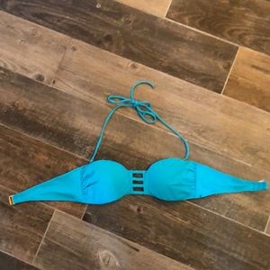 NWOT bright blue Victorias Secret bikini top 👙